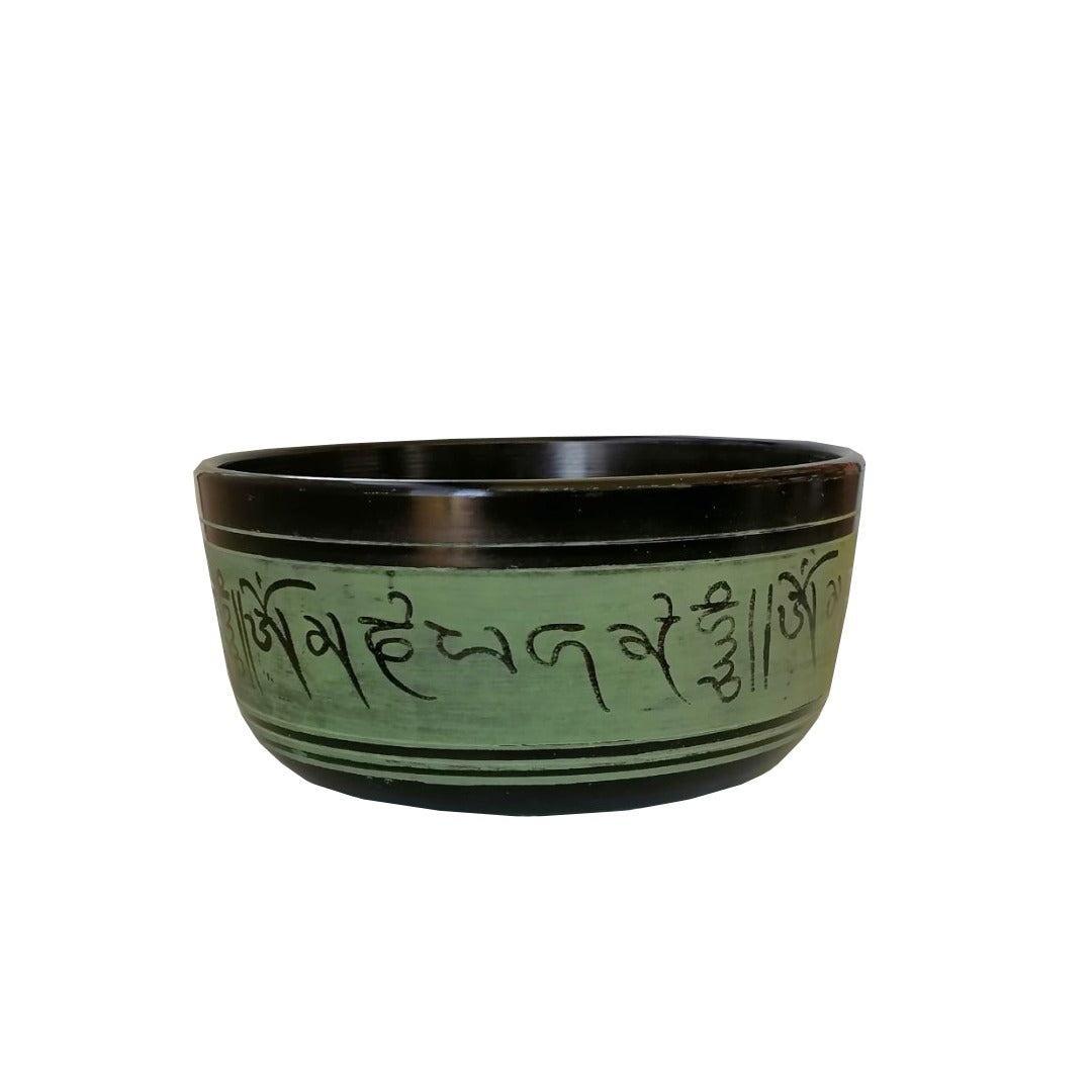 Cuenco Tibetano Verde 18 Cms - Nota RE
