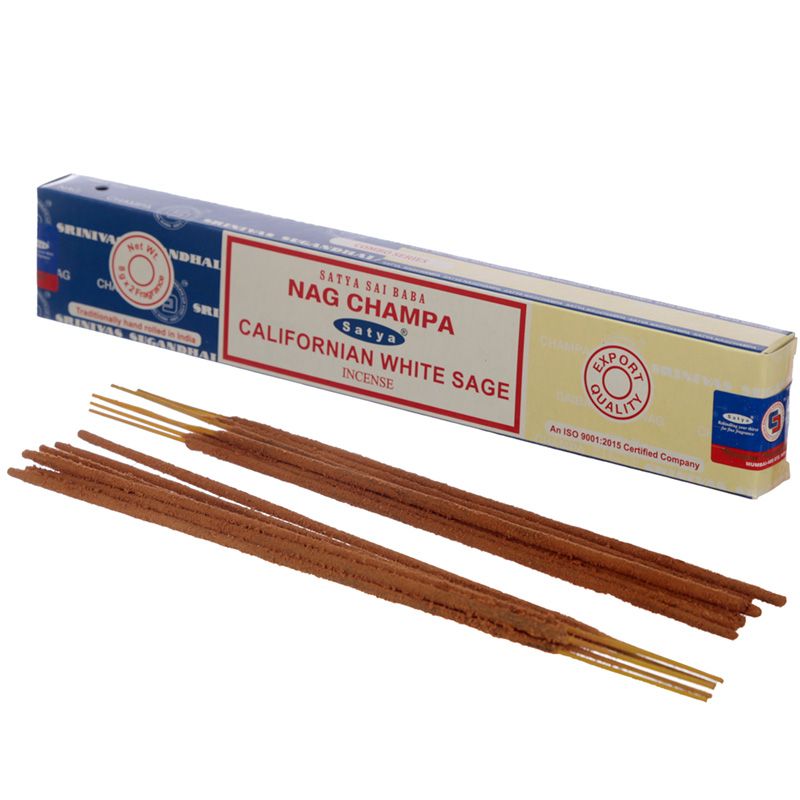 Incienso dúo Nag Champa y Californian White Sage